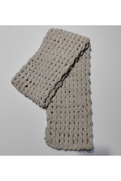 Alize Eșarfă de culoare piatră umflată 20*200cm