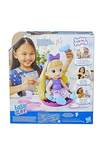 Hasbro Baby Alive Sparkling Hair Design Fun F5112 Licensed Product