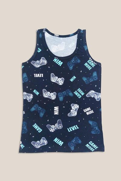 Sensu Boy's Mixed Colors Cotton 3-Piece Sling Tank Top - Kids-Atl500