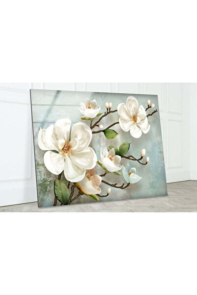 myphotostation Pictură murală din sticlă temperată cu flori