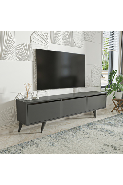 EVDEKİMODA AKAN TV ÜNİTESİ ANTRASİT