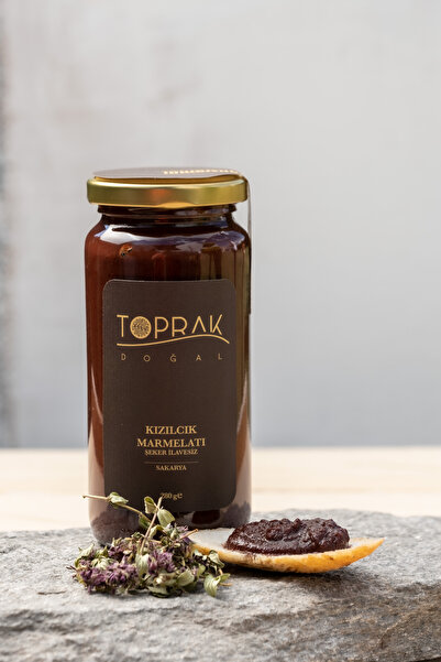 Toprak Doğal Kızılcık Marmelatı 280 G - Şekersiz Kızılcık Marmelatı, Katkısız Koruyucusuz
