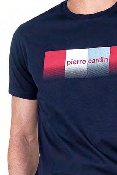 Pierre Cardin 6043 Ανδρικό κοντομάνικο χτενισμένο βαμβακερό σετ πιτζάμα-navy blue
