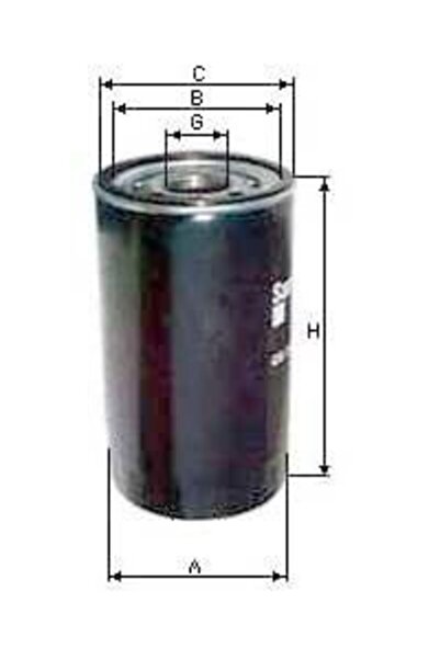 Şampiyon Filtre Caterpillar P Serie (P6000D), Massey Ferguson 2000 Serie (Perkins 800 motor) Yağ Filtre