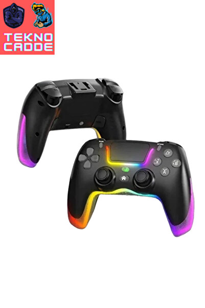 beboncool P07 RGB Işıklı Titreşimli PS4/iPhone/iPad/Android/Switch/PC Uyumlu Oyuncu Gamer Joystick