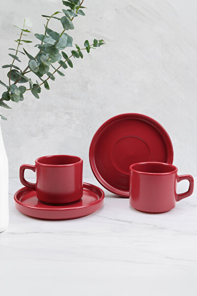 Trendmiya 2'li Double Türk Kahvesi ve Çay Fincanı Takımı