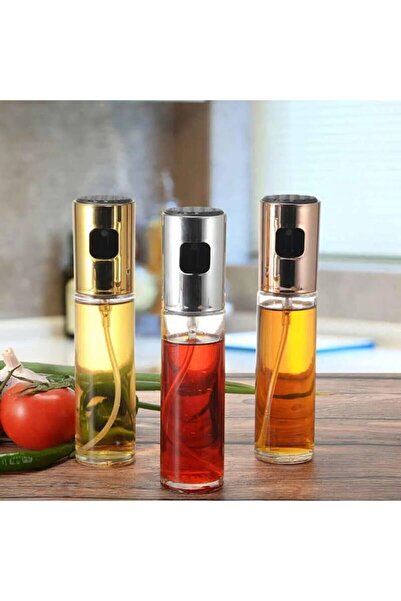Sprey Yağdanlık 100ml Airfryer Çok Amaçlı Yağ Püskürtücü Cam Şişe
