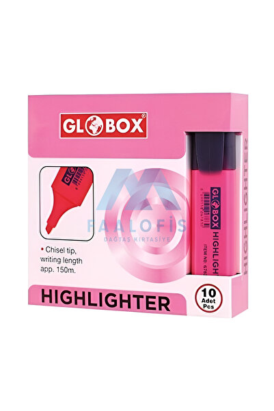 Dağtaş Kırtasiye Globox Fosforlu Kalem 10'lu Kutu