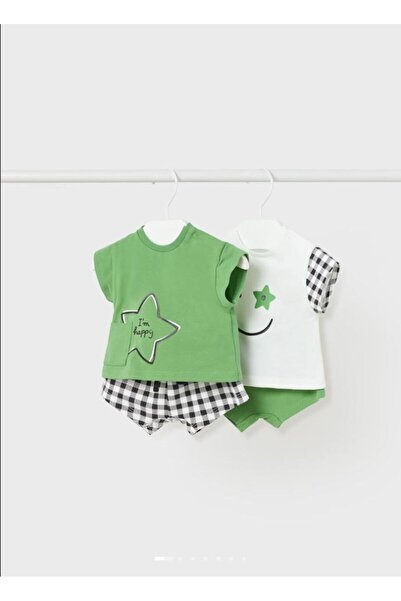 MAYORAL Erkek Bebek Yazlık Şort Tişört 4 Lü Set 1622