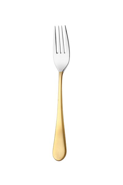 Narin Epsilon Dessert Fork - Matte Gold - 12 Pieces