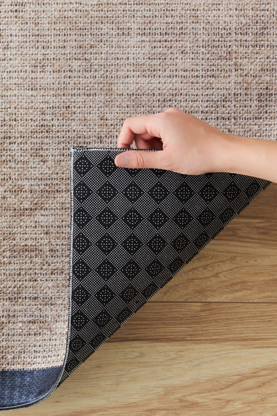 Kaşmir Halı Sare By Dijital Yıkanabilir Kaymaz Amy B Salon Mutfak Halısı Yolluk