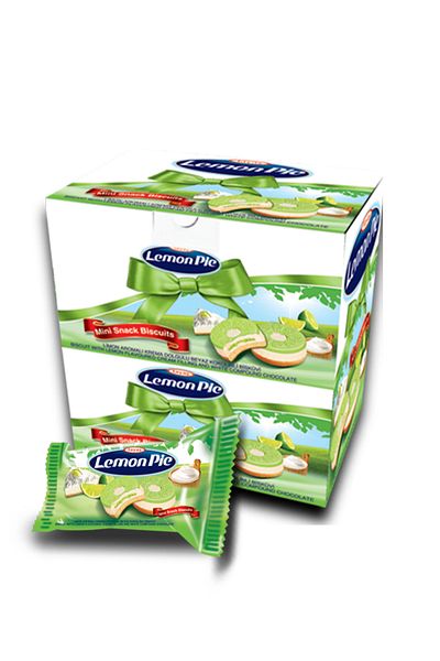 TAYAŞ Lemon Flavored Cream Filled Biscuits - 1 kg Boxed