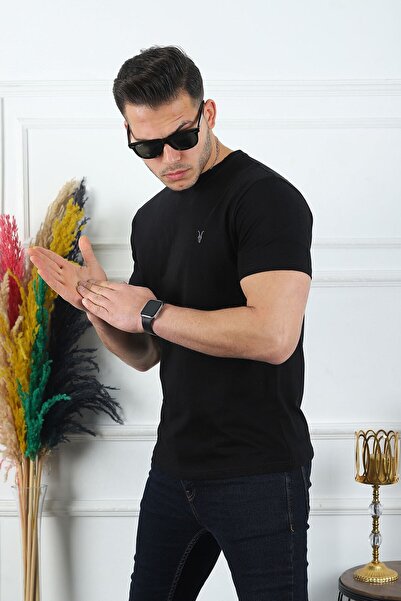 Kozik Ανδρικά μπλουζάκια Ανδρικά μπλουζάκια με λαιμόκοψη πολλαπλών κανονικών κοψίματος 100% βαμβακερά Πακέτο με 3 μπλουζάκια