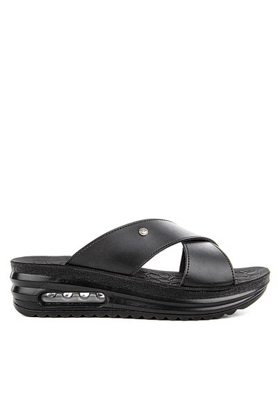Muya Καθημερινές γυναικείες παντόφλες Mafy Black Sole