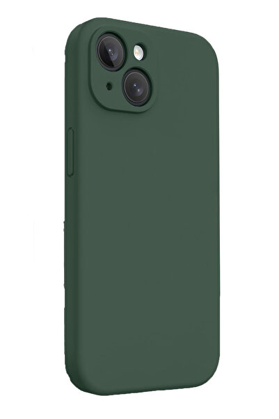 Caseji İphone 15 Uyumlu İçi Kadifeli Kamera Korumalı Lansman Kılıf