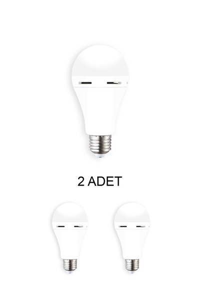 Cata Ct-4229 Şarjlı Led Ampul Beyaz 9W 2 Adet