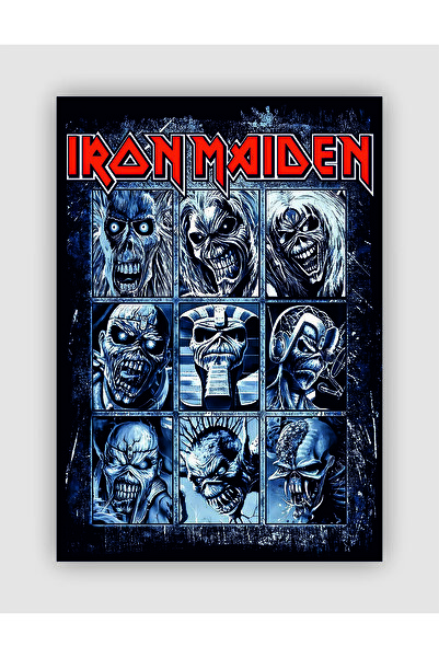 fırsatlar diyarı Iron Maiden  Rock Müzik Duvar Posteri - Kalın Kağıt - Çerçevesiz