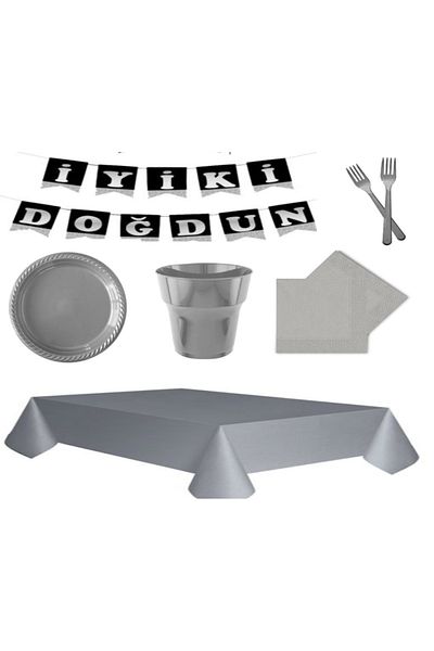 Kikajoy GRAY 24 Person Birthday Concept