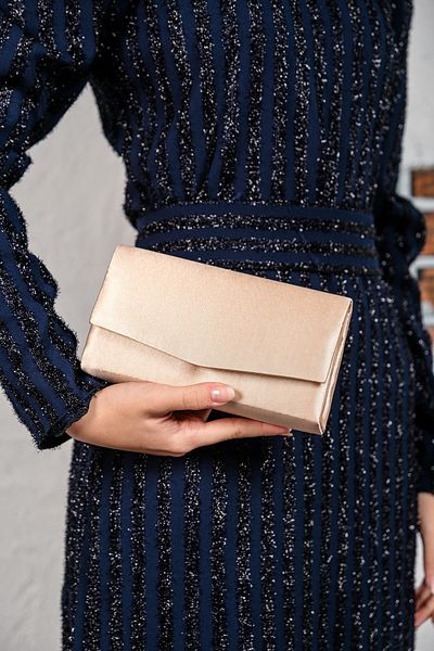 ROZA CANTA Γυναικεία τσάντα βραδινού φορέματος Skin Satin Mini Box Shoulder