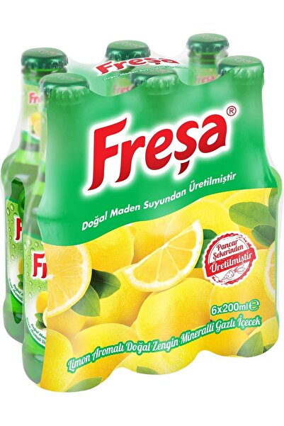 FREŞA Freşa Limon Aromalı Maden Suyu 200 Ml X 6 Adet