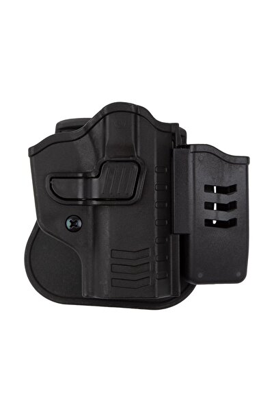 Polis Sepeti To Gun Holster CZ 75B Tabanca Kılıfı Önü Şarjörlüklü Siyah
