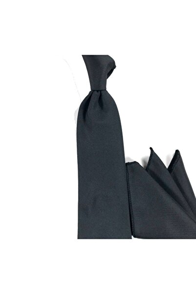 Sade Kravat Black Matte Plain 16545 Black