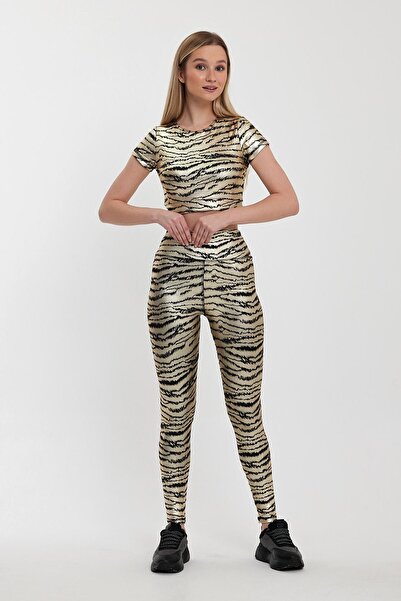 Penyelux Women's FlexEmbrace Flexible Shiny Motion Fitness Sport Leggings