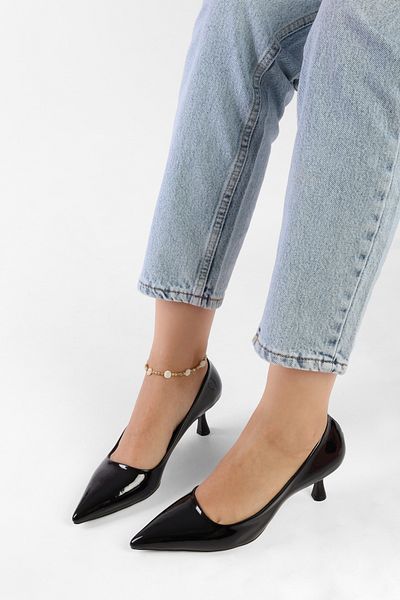 Shoeberry Damen-Stiletto „Javier“ aus schwarzem Lackleder