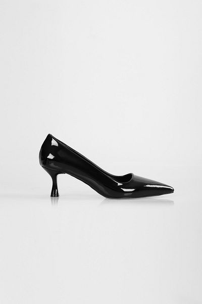 Shoeberry Damen-Stiletto „Javier“ aus schwarzem Lackleder