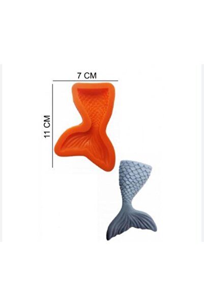 Pastaland قالب سيليكون ذيل حورية البحر 7*11