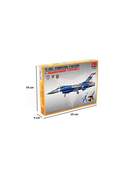 CREWTURK F-16 C Aggressor Pm Model Assembled Plastic Aircraft Model Kit