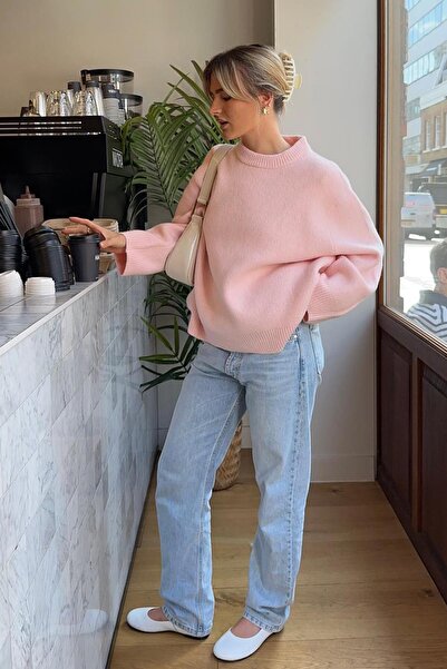 Madmext Pullover - Rosa - Oversized