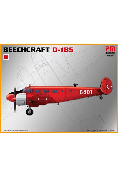 Genel Markalar Beechcraft D-18s Yolcu-yük Uçağı Model Demonte Plastik Uçak Maket Kiti