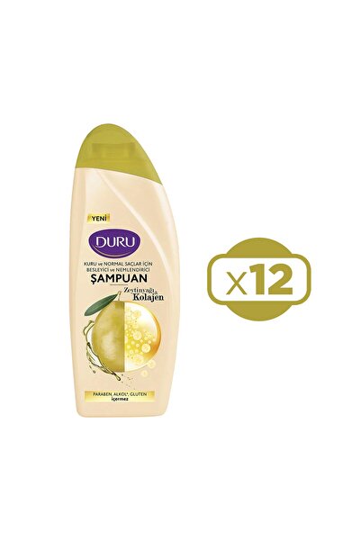Duru Zeytinyağı&Kolajen Kuru ve Normal Saçlar için Şampuan 12x500 ML