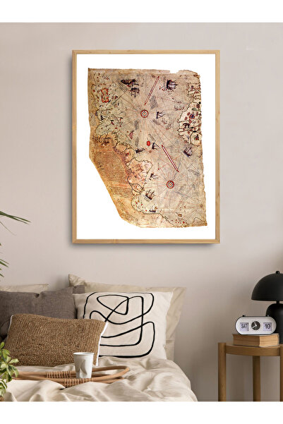 Dekorsiahome Set de pictură într-o singură bucată cu ramă din lemn pirireisha...