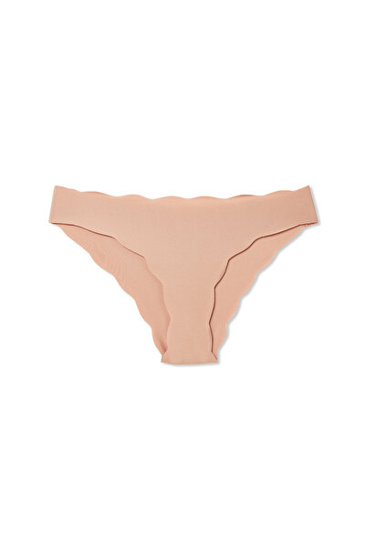 HNX 4-панельні лазерні трусики з хвилястими краями та поясом