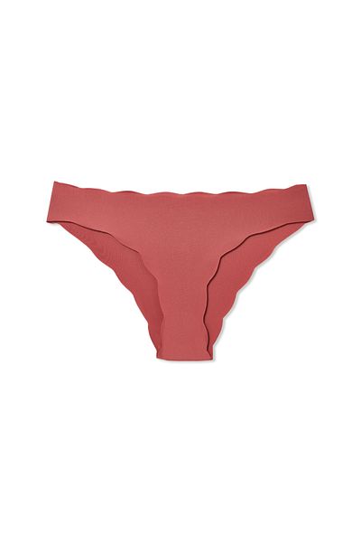 HNX 6-Piece Laser Cut Waist and Leg Wavy Slip Women's Panties