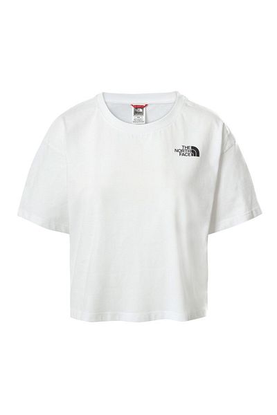 THE NORTH FACE Cropped Simple Dome Women's White Crew Neck T-Shirt