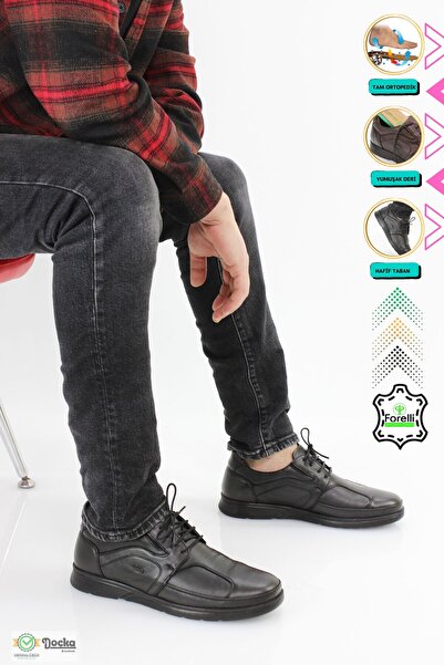 Forelli Чоловічі шкіряні анатомічні-ортопедичні черевики для щоденного носіння