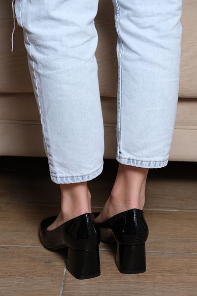 Sibel Durmaz Zeus Black Blunt Toe Heeled Shoes