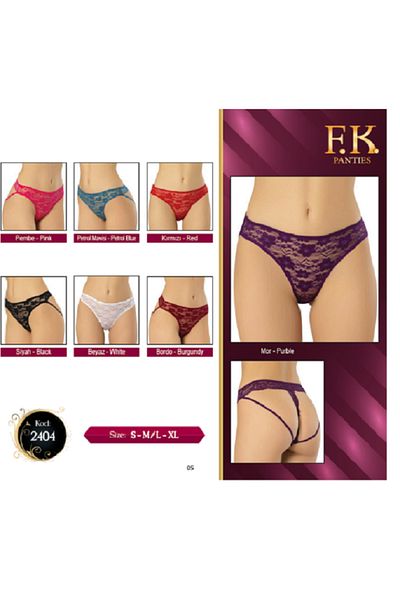 F.K Lace net cotton imported briefs brazil laundry