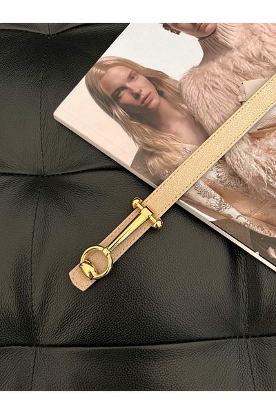 Fiori Design Long Buckle Thin Women's Belt, Coat Belt, Shirt Belt, Dress Belt