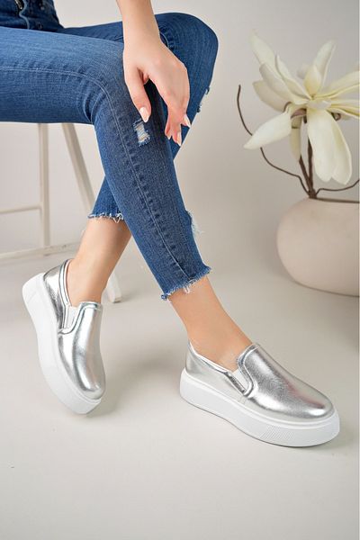 SEEM & BE Dulce Silver Laceless Women's Sneaker