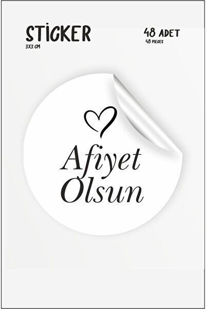 43 cici süsler organizasyon Naljepnica "Bon Appetit" 48 komada