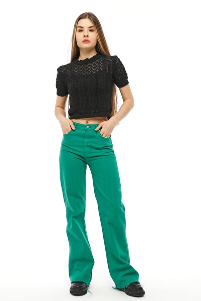 MA ananas Bluză sezonieră ajurata cu mânecă scurtă din tricotaje