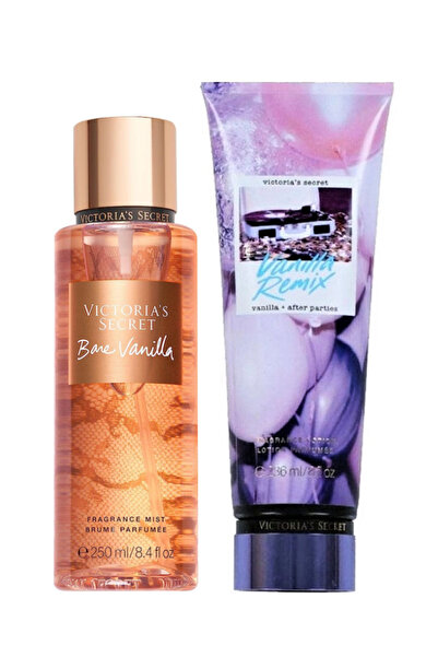 Victoria's Secret Bare Vanilla & Vanilla Remix Vücut Losyonu Ve Spreyi 2'li Set