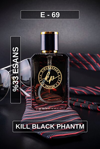 kp kimyagerden parfüm E-69 KP Black Phantom ( %33 Esans ) 50 mL Erkek Parfüm