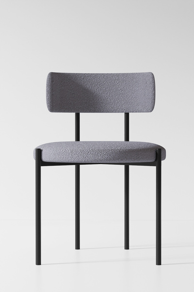 AVVİO Duru Bohem Ayak 4'lü Teddy Sandalye 90x90 Masa Sandalye Takımı ( Sandalye Bukle Kumaş)