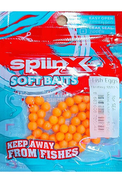 SpiinX BALIK YUMURTASI 6MM UV TURUNCU 50P
