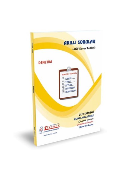 İlkumut Yayınları Açık Öğretim İlkumut – Denetim – (Konu Anlatımlı - Çözümlü ...